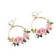 thumbnail image 3 of Sonducket 1 par de pendientes de flores Vintage, pendientes estéticos para novia, joyería de aniversario para Club nocturno, accesorios para regalo, Ropa, zapatos y accesorios Miscelánea Rosado Sonducket AP010620-02, 3 of 6