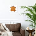 thumbnail image 2 of 3drose, Overhead Anatomy of a Toad from Above Black Outline Art, 15x15 Wall Clock, 2 of 8