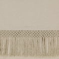 thumbnail image 2 of Drop Cloth Macrame Solid Cotton Light Filtering Ring Top Curtain Panel with Fringe Valance, Linen, 50 x 108, 2 of 12
