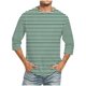 thumbnail image 1 of Camisas de Manga Larga para Hombres Imprimir Casual Cuello Redondo Blusa de Manga Corta, Camisas de Lino para Hombres, 1 of 4