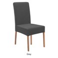 thumbnail image 3 of Bearachild 4 pack/lote fundas elásticas para sillas de comedor fáciles de colocar y quitar poliéster fácil de cuidar Decoración del hogar gris, 3 of 6