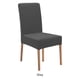 thumbnail image 4 of Funda para silla de cocina Matsuzay 4 piezas alta elasticidad gris, 4 of 6