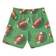 thumbnail image 7 of FORMRS Boys Swim Trunks Quick Dry Mesh Liner Boardshorts Sizes XS-XL, American Footballs, 7 of 7