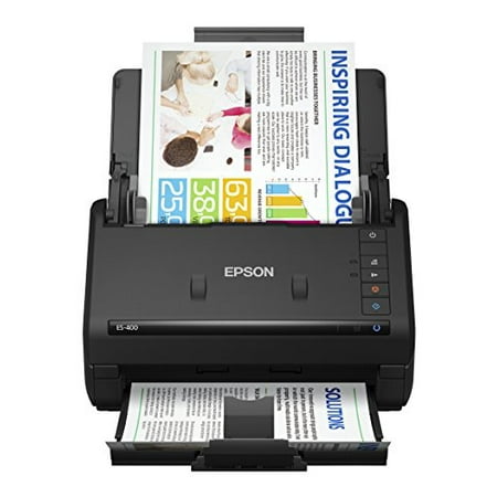 Epson WorkForce ES-400 Color Duplex Document Scanner for PC and Mac, Auto Document Feeder (Best Document Scanner For Mac)