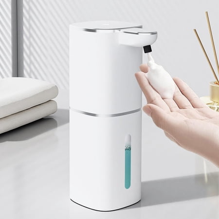 Lunxisen 3 Pcs Automatic Soap Dispenser Touchless Rechargeable Adjustable Foam for Bathroom Kitchen Sink Sensor Activated Sanitizer(360ml)
