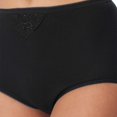 thumbnail image 5 of SCHIESSER Braguitas maxi para mujer, pack de 6 - «Cotton Essentials», braguitas maxi, algodón Negro XL (X-Large), 5 of 5
