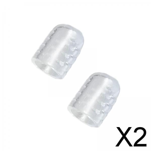 2x Protector para Dedos de Los Pies, Silicona, Fácil de Limpiar, Reduce La Fricción, Transparente, Fácil de Usar, Fundas para Los Dedos, Punteras para 2 piezas