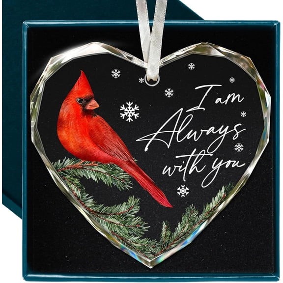 Cardinal Christmas Ornaments - Memorial Christmas Ornament for The Tree, Remembrance Gift, Sympathy Gift, Remembrance Gifts for Loss, Sympathy Gifts for Loss of Loved One, Unique Ornament Presents un