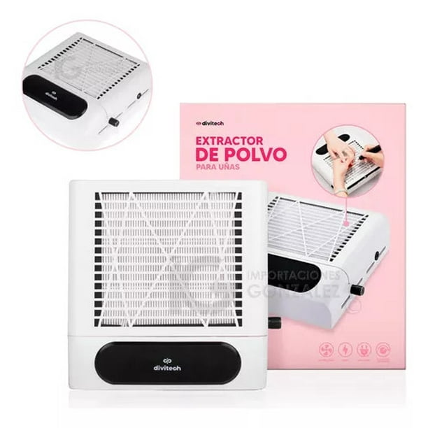 Extractor De Polvo Para Uñas Acrílicas Y Gelish Divitech® 80w Blanco Divitech® DJ-608