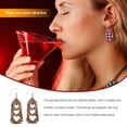 thumbnail image 4 of Qarigey Pendientes Cuero Labio Oreja Cuelga En forma de corazón Joyería hueca Adornos de aretes Favores de fiesta Regalo de San Valentín Boda Ropa, zapatos y accesorios Miscelánea tipo 17 Qarigey AP010115-16, 4 of 6