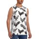 thumbnail image 2 of Balery Funny Chicken Camisetas sin mangas para hombre, absorbe la humedad y protege contra el mal olor.-Small, 2 of 7