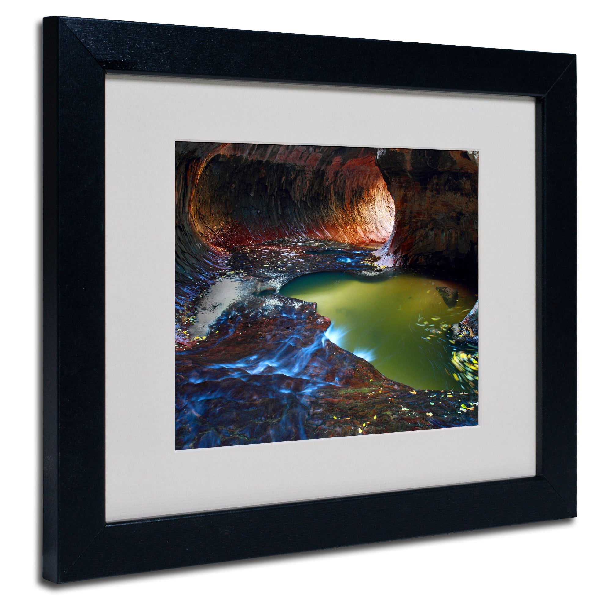 Trademark Fine Art "Zion Subway" Matted Framed Art by Pierre Leclerc