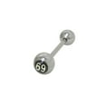 thumbnail image 1 of 69 Logo Straight Barbell Tongue Ring, 1 of 1