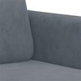 thumbnail image 3 of Bowery Hill Contemporary Velvet 2-Seater Sofa in Dark Gray Finish, 3 of 11