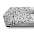 thumbnail image 2 of Chameleon Soft Flannel Fleece Throw Blanket, Jungle Fauna Vivid Pattern with Colorful Reptile Animal on Branches, Cozy Plush for Indoor and Outdoor Use, 50" x 60", Multicolor, by Ambesonne, 2 of 5