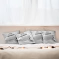 thumbnail image 4 of Ambesonne White Throw Pillow Cover 4 Pack, Shell Shaped, 16", White, 4 of 5