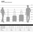 thumbnail image 6 of 3PCS Travelling Hardshell Luggage Set ,Portable Spinner Suitcase with TSA Lock Lightweight ,Yellow Rolling Storage Suitcase 20''24''28'', 6 of 10