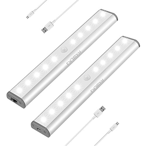 White 9 LED Wireless Mini Stick On Touch Light 7 Inch 
