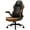 Brown, variant on GTPLAYER Ergonomic 360° Swivel Gaming Computer Desk Chair with Footrest and Lumbar Support, Red