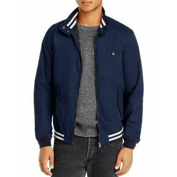 Jack   Jones NAVY BLAZER Asher Regular Fit Bomber Jacket, US 2X-Large