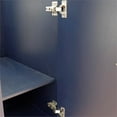 thumbnail image 3 of 37 in. Single Wooden Vanity  Blue White Quartz Oval Left Door.Left Sink, 3 of 15