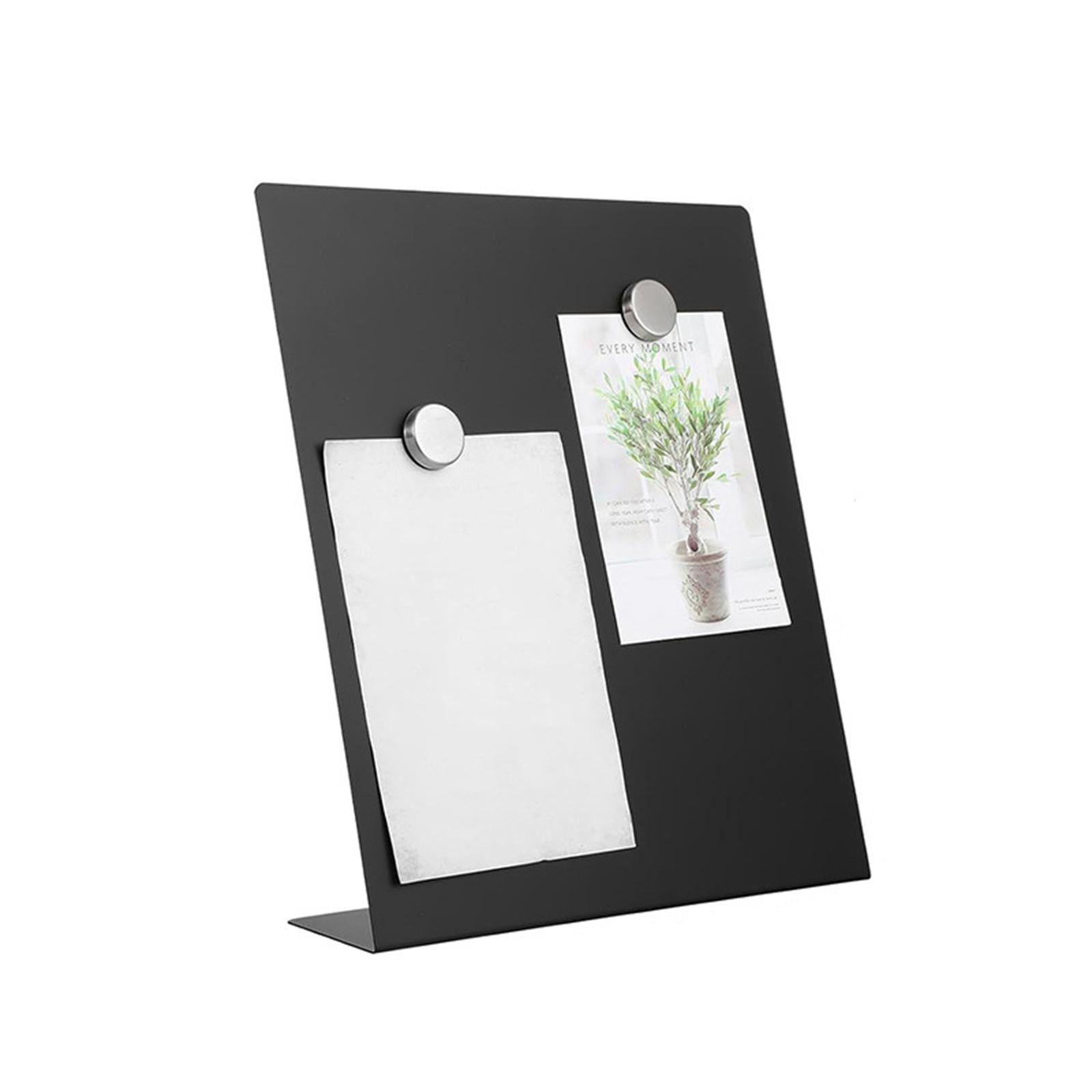CarpNettore Magnetic Bulletin Board Tabletop Memo Display Board for Counter Dorm Wedding