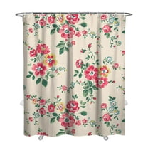 Waterproof Pioneer Shower Curtain 72x84 Inch Polyester Unique Cute Floral Shower Curtain for Bathroom Hotel Home Decor with 12 Plastic Hooks