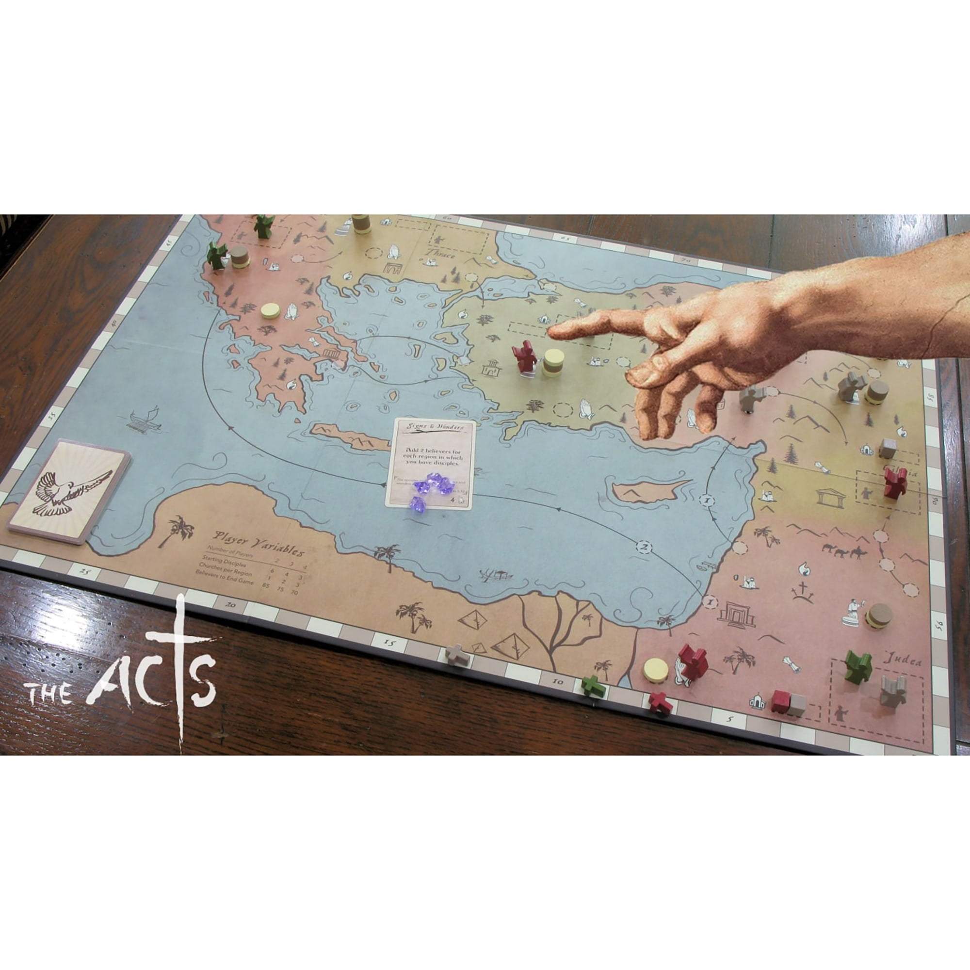 The Acts: Deluxe Edition - Christian Themed Worker Placement Board Game, Cobblestone Games, Ages 14+, 2-4 Players