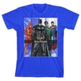 thumbnail image 6 of Justice League #OnFleek Boy's Royal Blue T-shirt-XS, 6 of 7