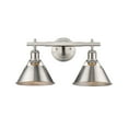 thumbnail image 3 of Yep by Golden Lighting Orwell 2-light Vanity in Pewter, 3 of 4