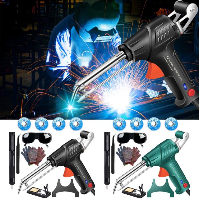 Sales Today Clearance! Handheld Soldering Gun 110V with Light - Multifunctional Semi-Automatic Soldering Iron, 60W Soldering Tool, Electric Soldering Machine for DIY & Repair Work