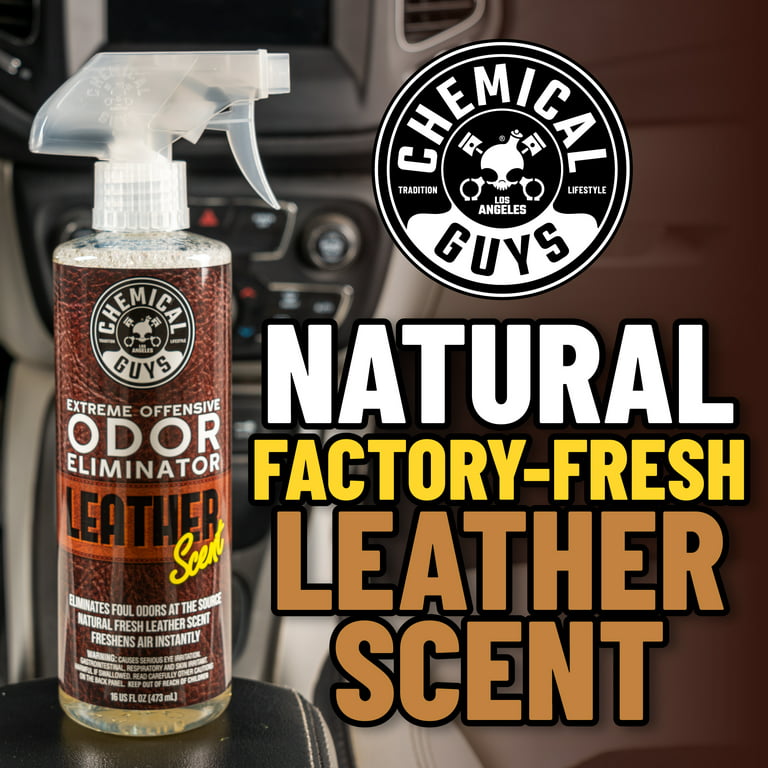 Chemical Guys Leather Scent Air Freshener Spray and Odor Eliminator 16oz