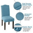 thumbnail image 3 of Amerteer Stretch 2-Piece Polyester Dining Chair Slipcover, Blue, 3 of 7