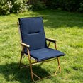 thumbnail image 5 of Outdoor Chair Cushion , Waterproof Patio Seat Cushion with Straps and Removable Cover for Garden, Lawn and Patio Furniture(Navy,One Size), 5 of 6