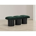 thumbnail image 2 of Meridian Furniture Pavilion Green Boucle Fabric Bench, 2 of 10