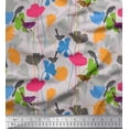 thumbnail image 1 of Soimoi Cotton Duck Fabric Bird & Floral Artistic Fabric Prints By Yard 56 Inch Wide, 1 of 1