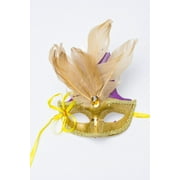 Way to Celebrate Mardi Gras Feather Carnival Mask AST