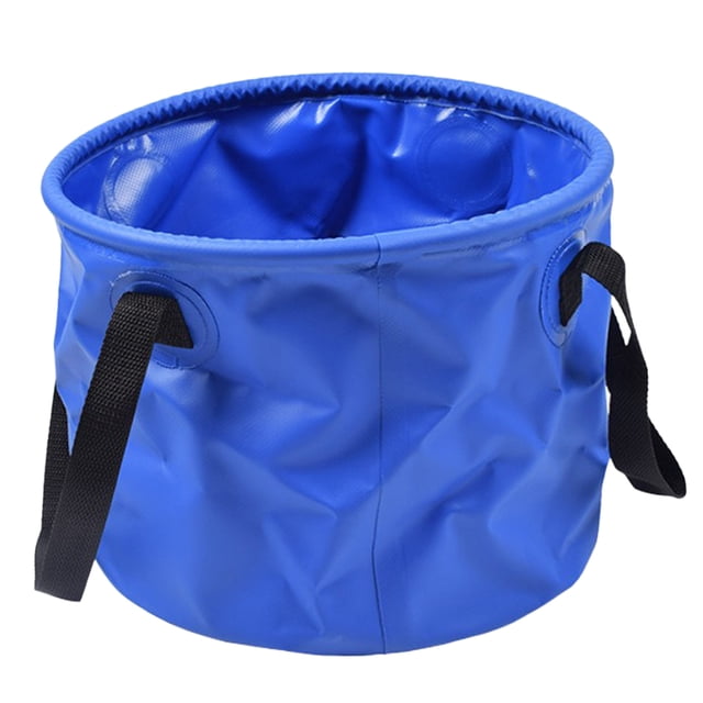 Cubo plegable portátil Sunnimix 30L Color azul Lavabo multifuncional