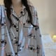 thumbnail image 4 of Pijama shuiyi para mujer, bonita puntada de anime en primavera y otoño, 4 of 5
