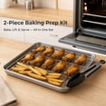 thumbnail image 4 of 11.4” Stainless Steel Baking Sheet with Rack & 7" Kitchen Tongs Set, 430 Pan 304 Rack for Baking Cooking, 4 of 9