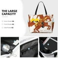thumbnail image 3 of Fotbe Vintage Cowboy On A Bronco Horse Bolsa de Viaje para Playa - Resistente al Agua, Bolsa Tote de Gran Capacidad y Ligera con 7 Bolsillos para Mujeres y Hombres, 3 of 7