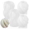 thumbnail image 1 of FELTECHELECTR 4 moldes de silicona para velas, moldes de silicona 3D para hacer velas, moldes para manualidades DIY, velas de cera, 1 of 6
