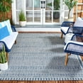 thumbnail image 2 of SAFAVIEH Courtyard Amy Geometric Indoor/Outdoor Area Rug, Navy/Grey, 6'7" x 9'6", 2 of 10