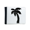 thumbnail image 1 of Coconut Tree  Black Outline Flip Bifold Faux Leather Wallet  Multi-Function Card Purse, 1 of 4