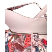 Dior Floral and Bird Print Leather Saddle Bag