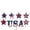 000 Star arrangement-1, variant on Win s Way 6 Pcs July 4th Decorations Independence Day Decorations Outdoor Memorial Day Yard Signs Patriotic Party Yard Signs with Stakes Star Letters and 250th Anniversary Letters
