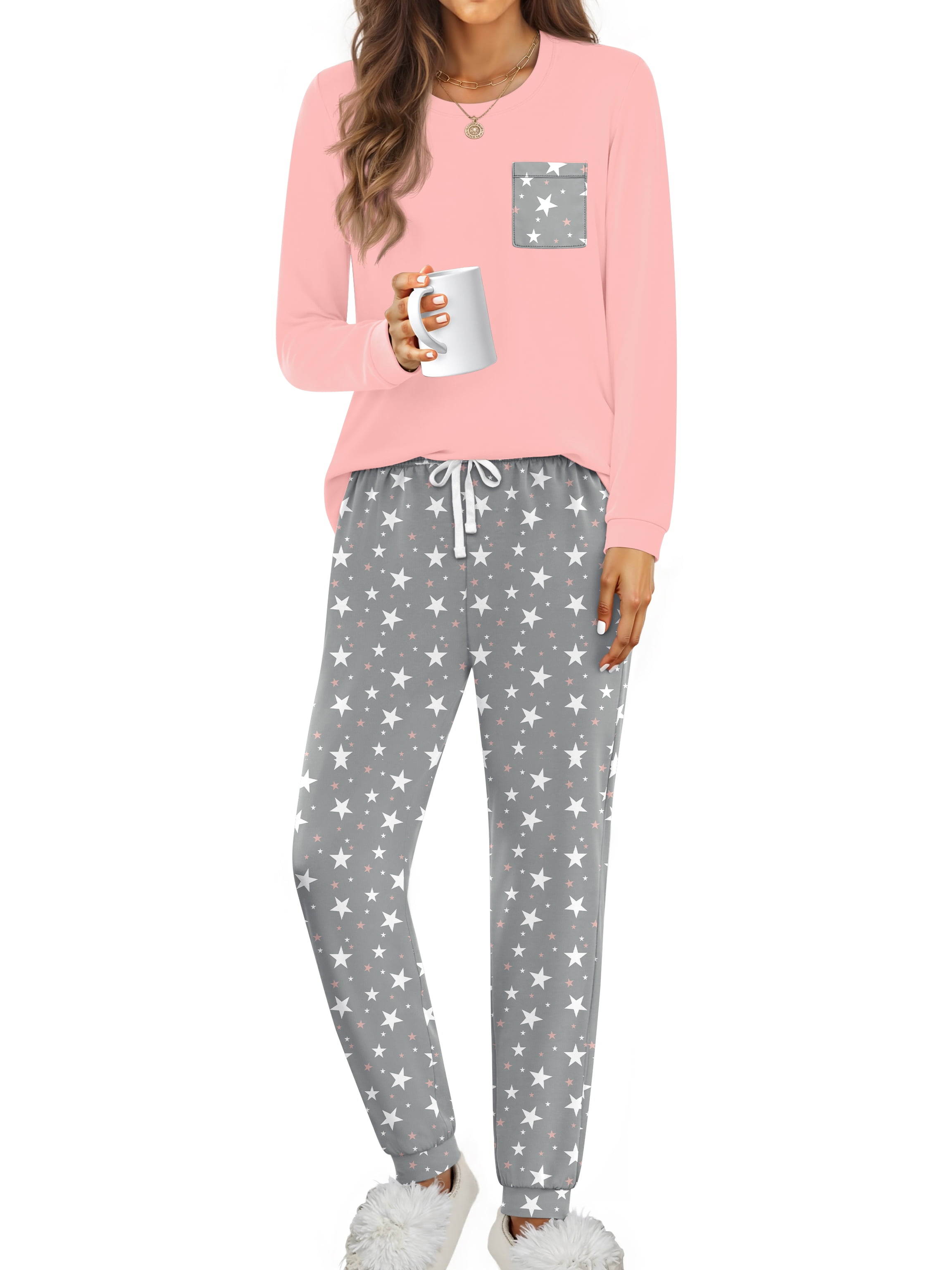 Hello Mello Signature Lounge Top and Pants, 2-Piece Pajama Set
