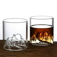 thumbnail image 5 of PREFFE Mountain Whiskey Glasses, Mountain Glass, Interesting Glass, Glass for Drinking Bourbon,Scotch,Cocktails or Tea,The art of drinking, 5 of 5