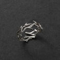 thumbnail image 4 of Visland Male Ring Personality Adjustable Love Token Punk Style Retro Hip-hop Irregular Thorns Finger Ring Jewelry Accessory, 4 of 6