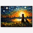 thumbnail image 4 of Bohemian Canvas Wall Art with Starry Night Van Gogh Painting Pictures Modern Abstract Landscape Artwork for Living Room Bedroom Dinning decor, 4 of 6